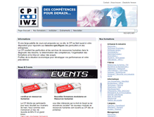 Tablet Screenshot of cpi-iwz.ch